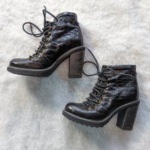 Diesel Combat moto heel boots Size 37